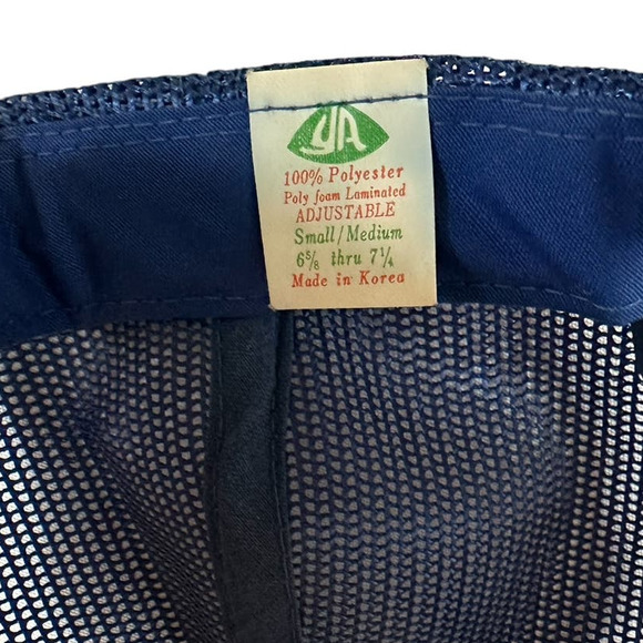 Vintage 80s 90s Diesel Cat Power Caterpillar Trucker Mesh Snapback Cap VTG - Picture 8 of 8